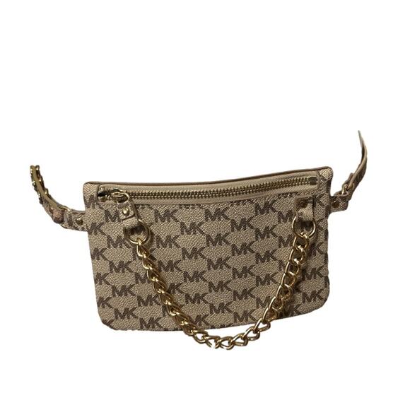 MICHAEL KORS Gold Signature with Chain Belt Bag - Picture 2 of 8